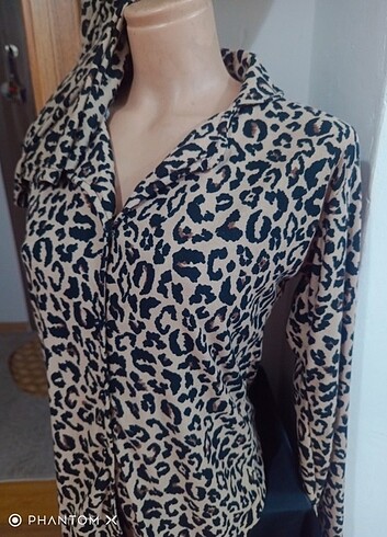 Leopar pijama takımı