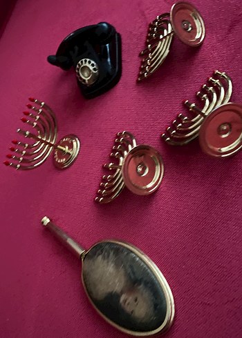 Altın Renk Vintage Düğmeli - Görsel 9