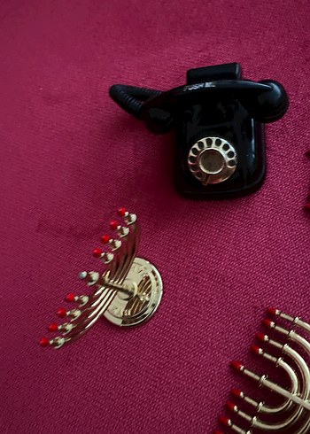 Altın Renk Vintage Düğmeli - Görsel 2