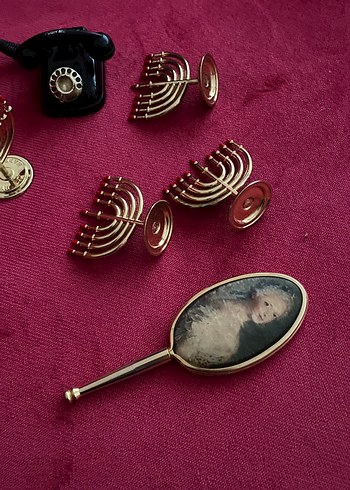 Altın Renk Vintage Düğmeli - Görsel 3