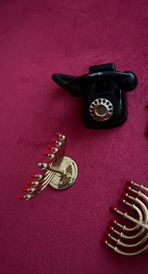 Altın Renk Vintage Düğmeli - Görsel 2