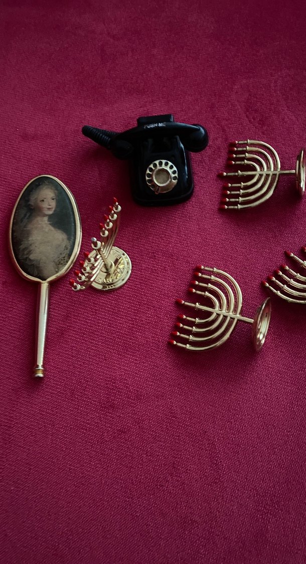 Altın Renk Vintage Düğmeli - Görsel 5