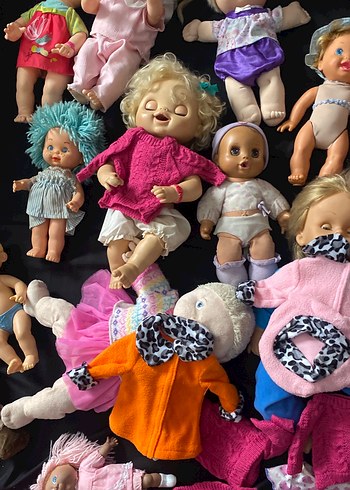 Bebekler için triko bere ve bulüz - Görsel 5