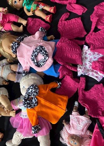 Bebekler için triko bere ve bulüz - Görsel 2