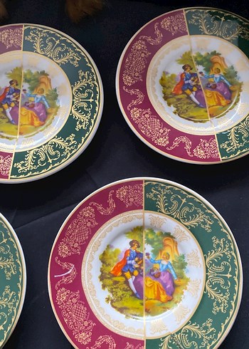 Klasik Desenli Çok Renkli Tabak Seti - Görsel 13