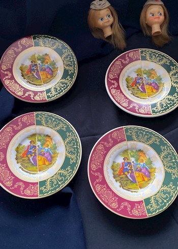 Klasik Desenli Çok Renkli Tabak Seti - Görsel 2