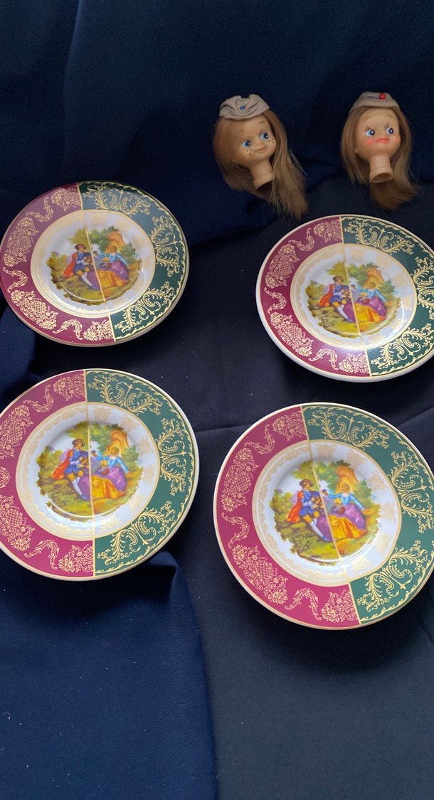 Klasik Desenli Çok Renkli Tabak Seti - Görsel 2