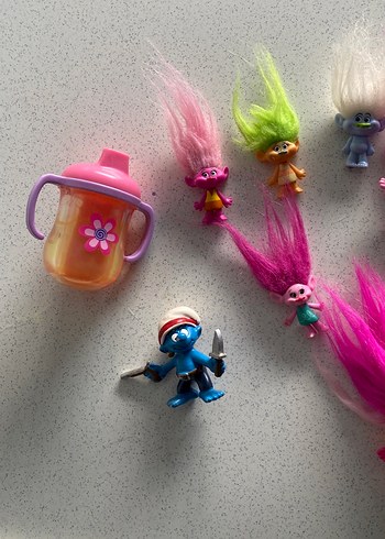  Beden Renkli Pembe Troll Figürleri Seti