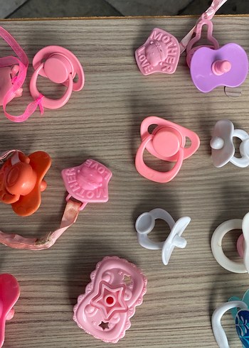 Beden Bebek Emzik Seti Pastel Pembe Yumuşak