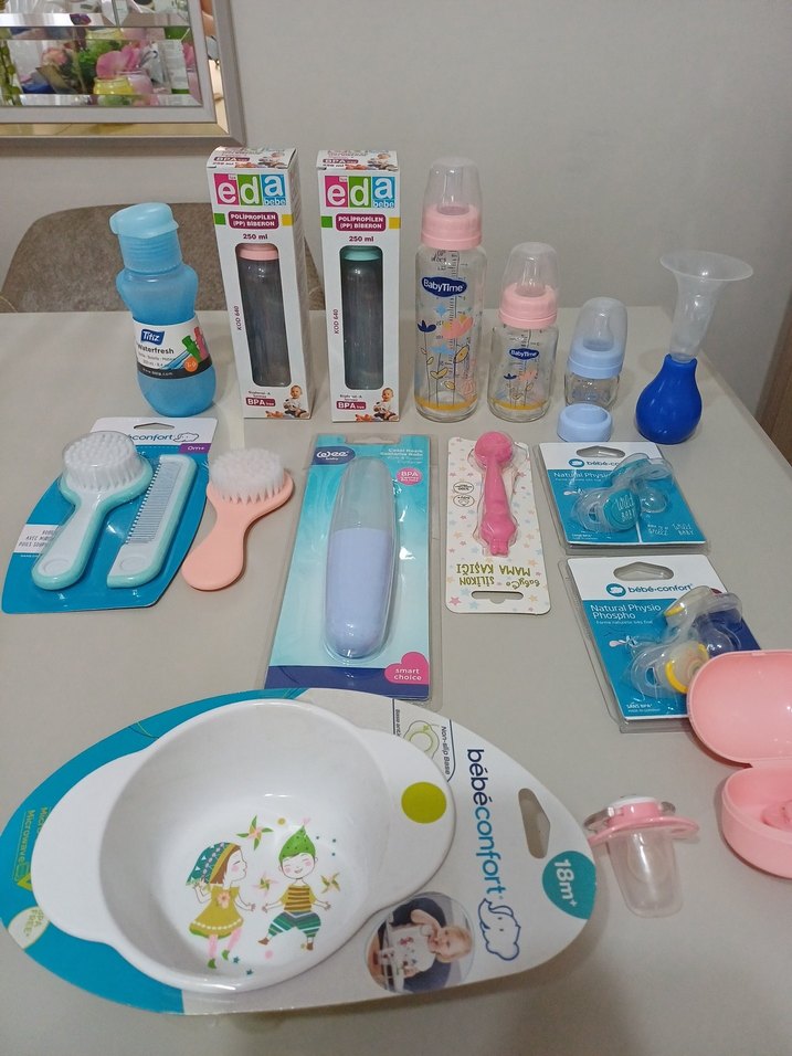 ALMAYIN SORUN Bebek Beslenme ve Bakım Seti, Pastel Mavi - Görsel 2