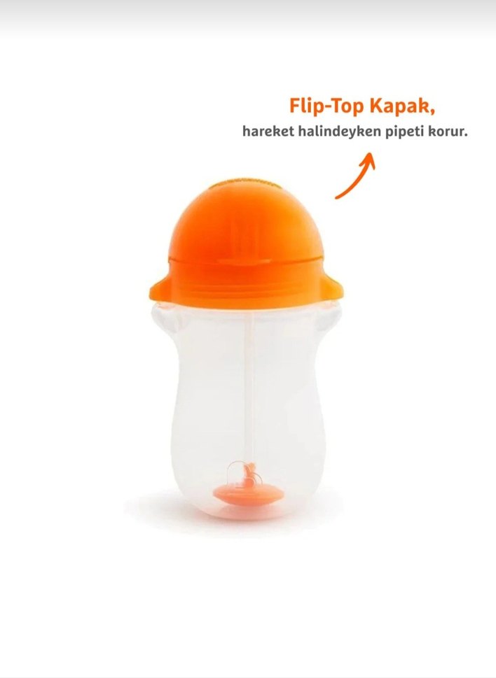12+ Ay Turuncu BPA İçermeyen Bebek Biberonu - Görsel 5