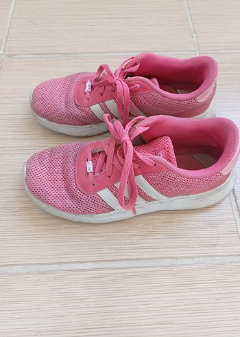 36,5 Beden pembe Renk adidas Pembe Kadın Spor Sneaker, Düz Tabanlı