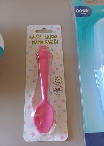 Beden Pastel Renkli Bebek Tabak, Kaşık ve Saklama Kutusu