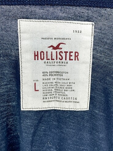 l Beden lacivert Renk Hollister T-shirt %70 İndirimli.