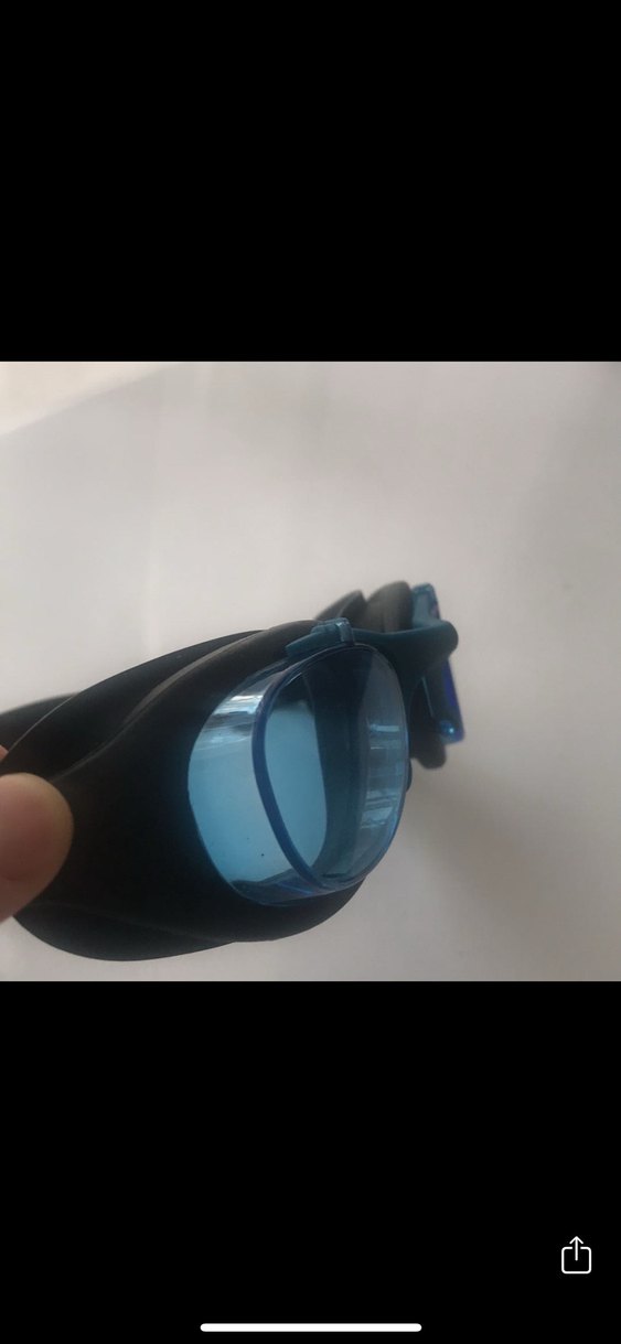 Mavi Minimalist Yüzme Gözlüğü Tokalı - Görsel 2