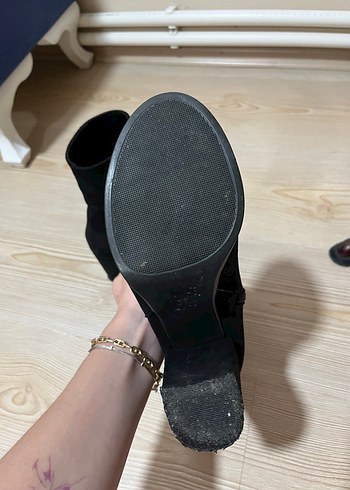 Ugg Siyah Süet Kadın Topuklu Bot