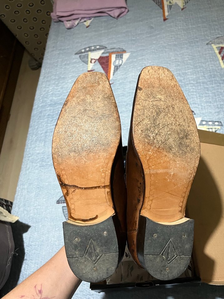 Kahverengi Deri Erkek Klasik Ayakkabı - Görsel 3