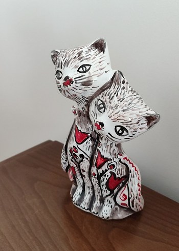 Diğer çini el yapımı kedi biblo