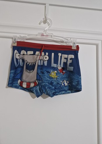 Erkek Çocuk Mavi Baskılı Deniz Şortu 4-5 yaş için uygundur - Görsel 4