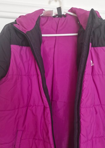 Kız Çocuk Mor Siyah Adidas Kapüşonlu Mont 11-12 yaş - Görsel 10