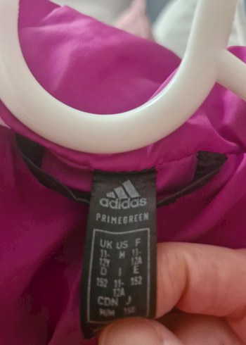 Kız Çocuk Mor Siyah Adidas Kapüşonlu Mont 11-12 yaş - Görsel 6