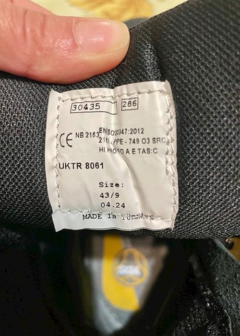 43 Beden siyah Renk Y D S bağcıklı fermuarlı bot 43 no