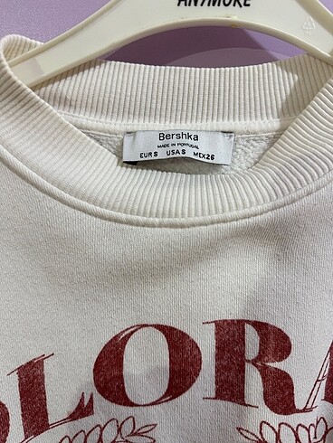 Bershka BEYAZ KIRMIZI SWEAT COLORADO YAZILI