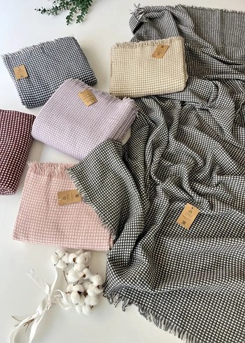 Bej Pastel Renkli Düz Desensiz Pike - Görsel 3