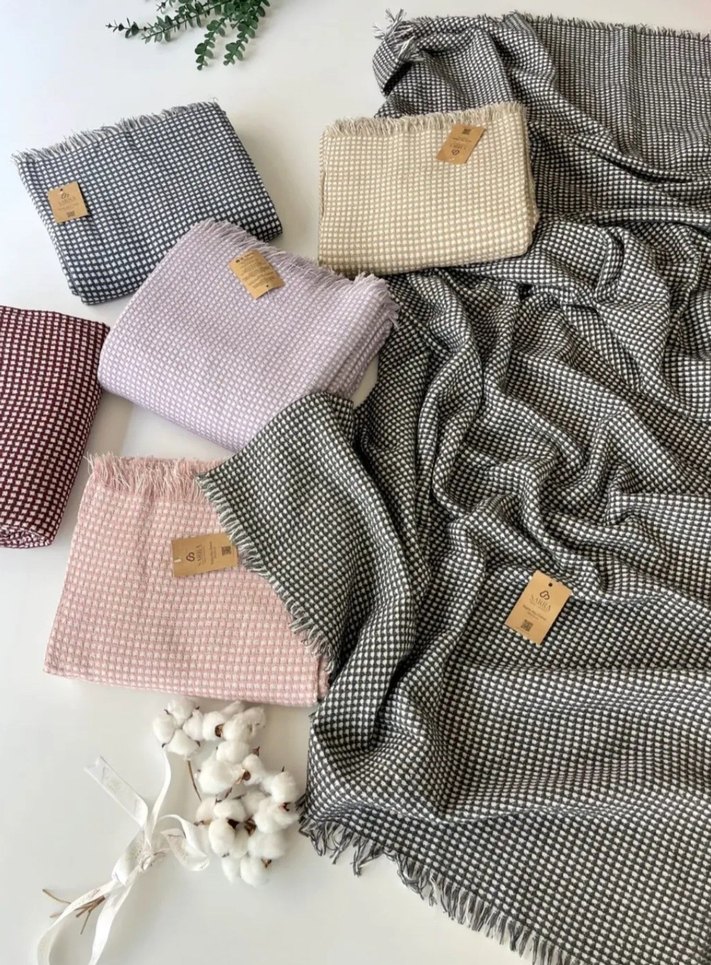 Bej Pastel Renkli Düz Desensiz Pike - Görsel 3