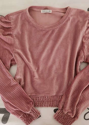 Kadın Kadife Bluz - Görsel 4