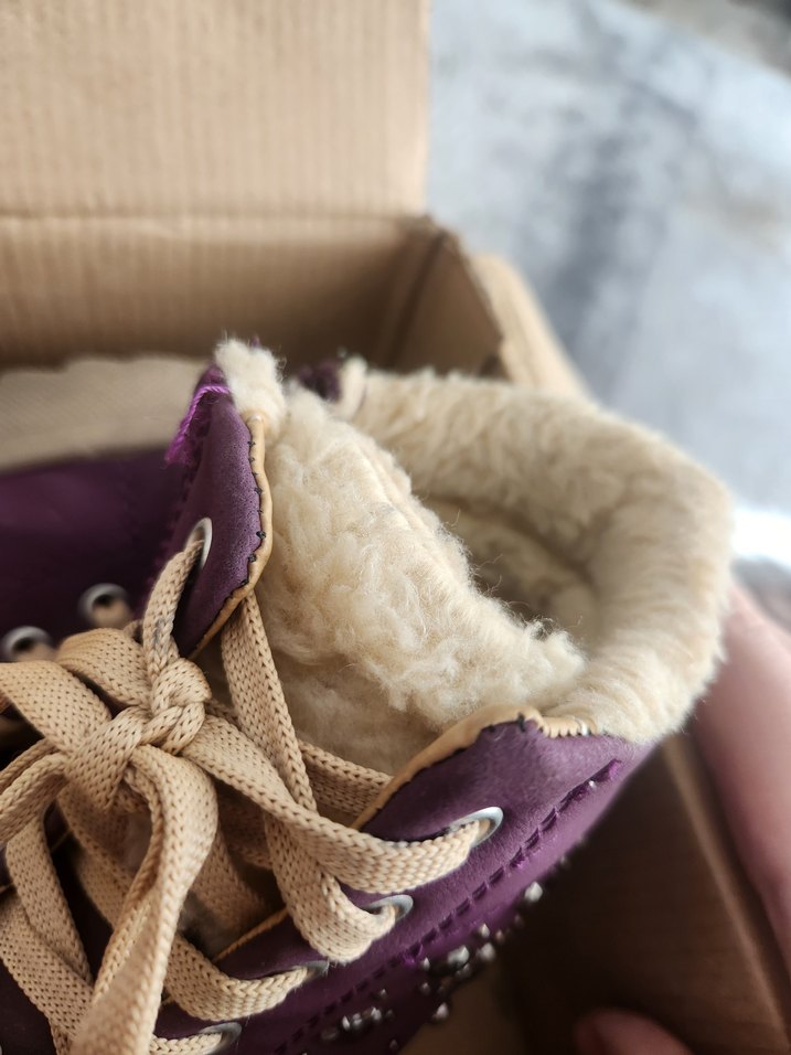 Kız Çocuk Mor Süet Botlar - Görsel 3