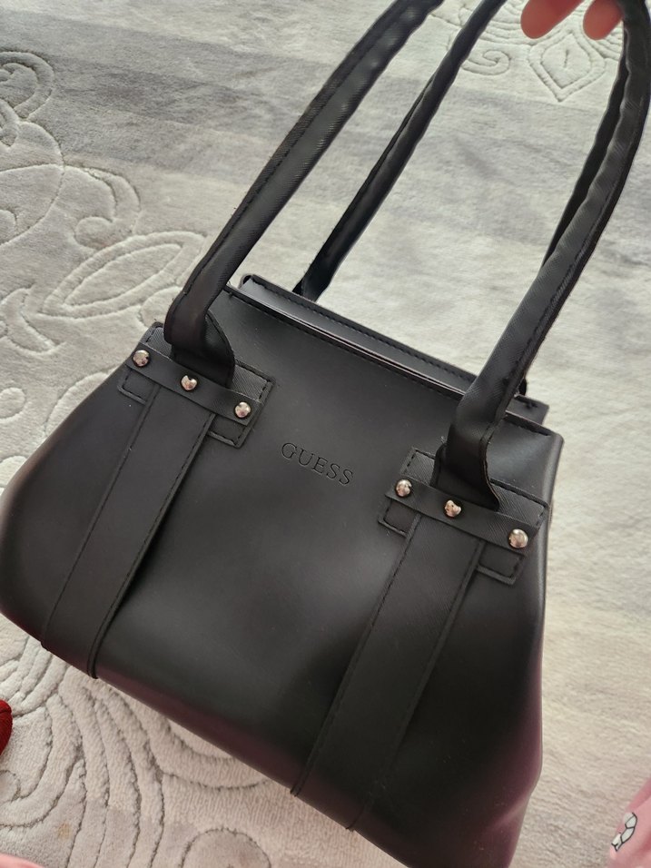 Guess Siyah Deri Kadın Çantası - Görsel 2
