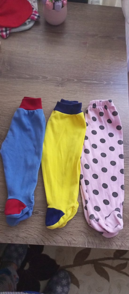 toplu Pembe ve Desenli Kız bebek taytlari - Görsel 2