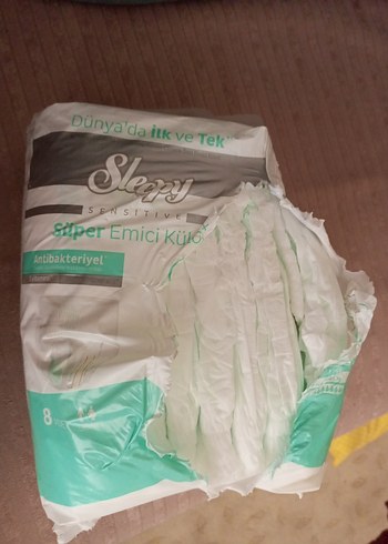 Sleepy Sens Antibakteriyel Süper Emici Külot Bez L 8'li - Görsel 2