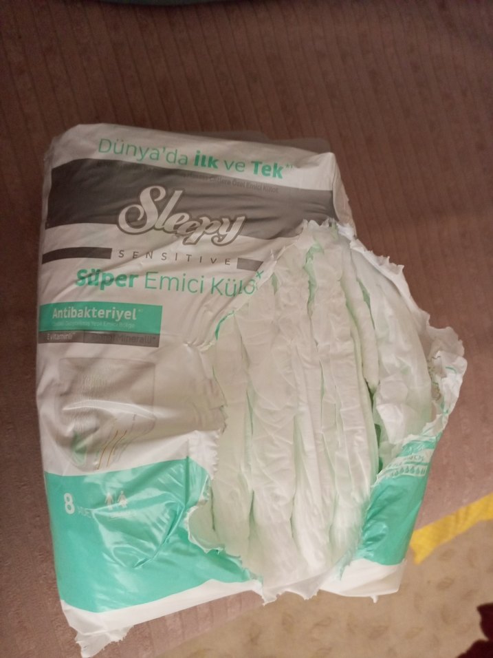Sleepy Sens Antibakteriyel Süper Emici Külot Bez L 8'li - Görsel 2