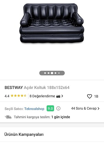 Şişme koltuk 