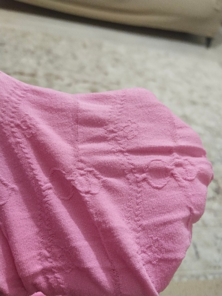 LCW ECO Kız Çocuk Pembe Desenli Külotlu Çorap - Görsel 4