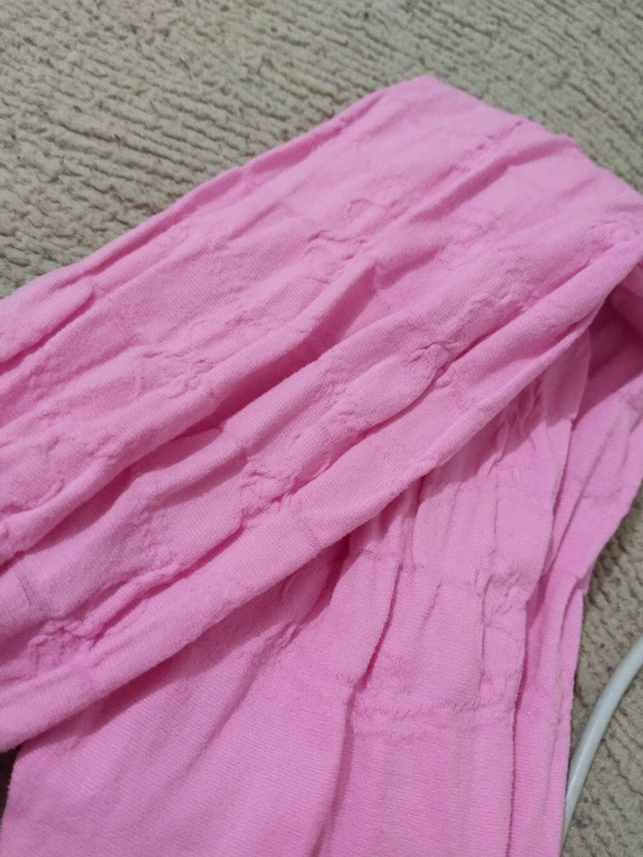 LCW ECO Kız Çocuk Pembe Desenli Külotlu Çorap - Görsel 2