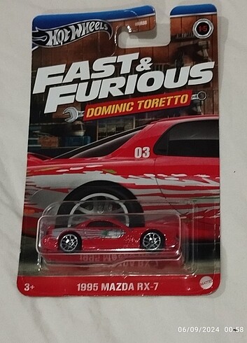 Hot Wheels Fast & Furious Dominic Toretto 1995 Mazda RX-7