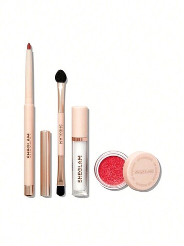 Beden kırmızı Renk Sheglam lip glitter kit red carpet