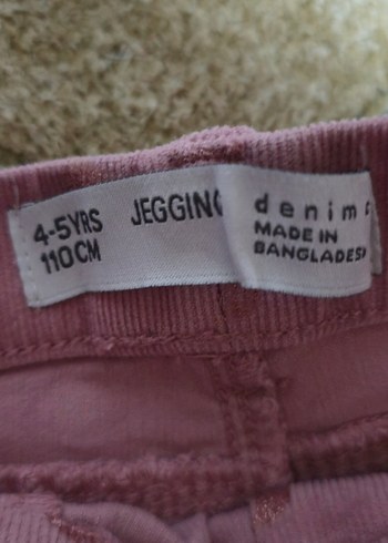 Primark Düğmeli Pembe Kız Pantolonu
