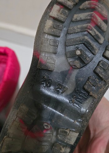 Kız Çocuk Pembe Kamuflaj Lastik Botlar - Görsel 4