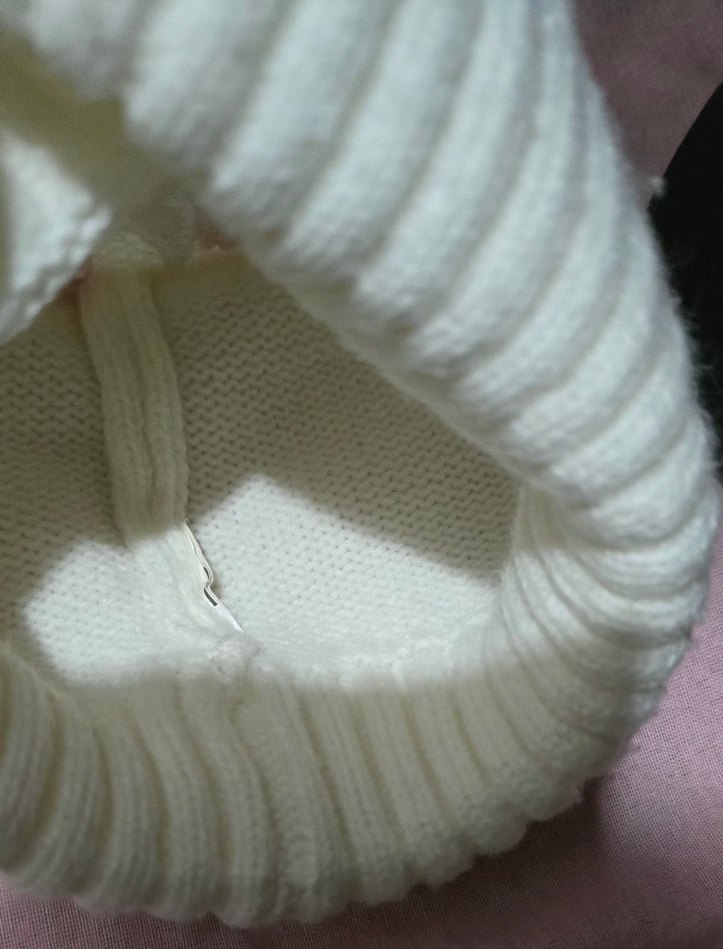 Beyaz Nakışlı Çocuk Bere - Görsel 3