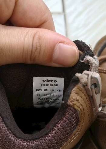 22 Beden kahverengi Renk Vicco taba bot