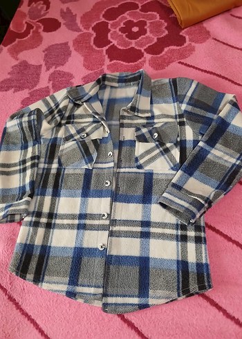 H&M Gri Ekoseli erkek oduncu Gömlek