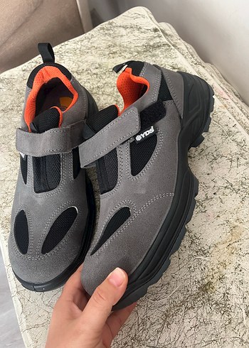 Diger Gri Erkek Spor Sandaletler Velcro - Görsel 2