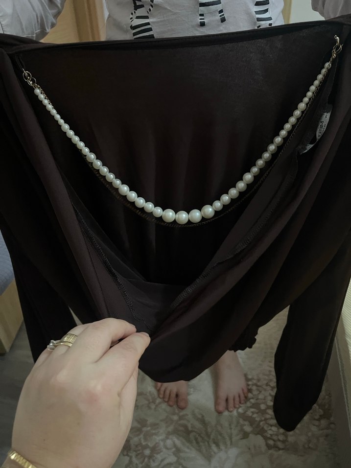 Siyah Drapeli sırt dekolteli - Görsel 2