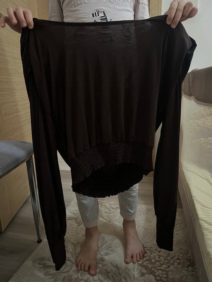 Siyah Drapeli sırt dekolteli - Görsel 4