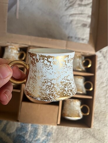 Ahşap tabaklı 6lı fincan - Görsel 2