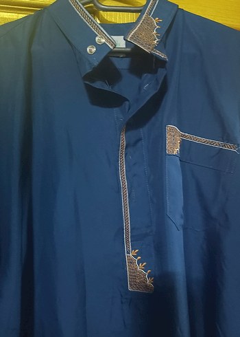 Erkek Uzun Kollu Mavi Gömlek - Görsel 3